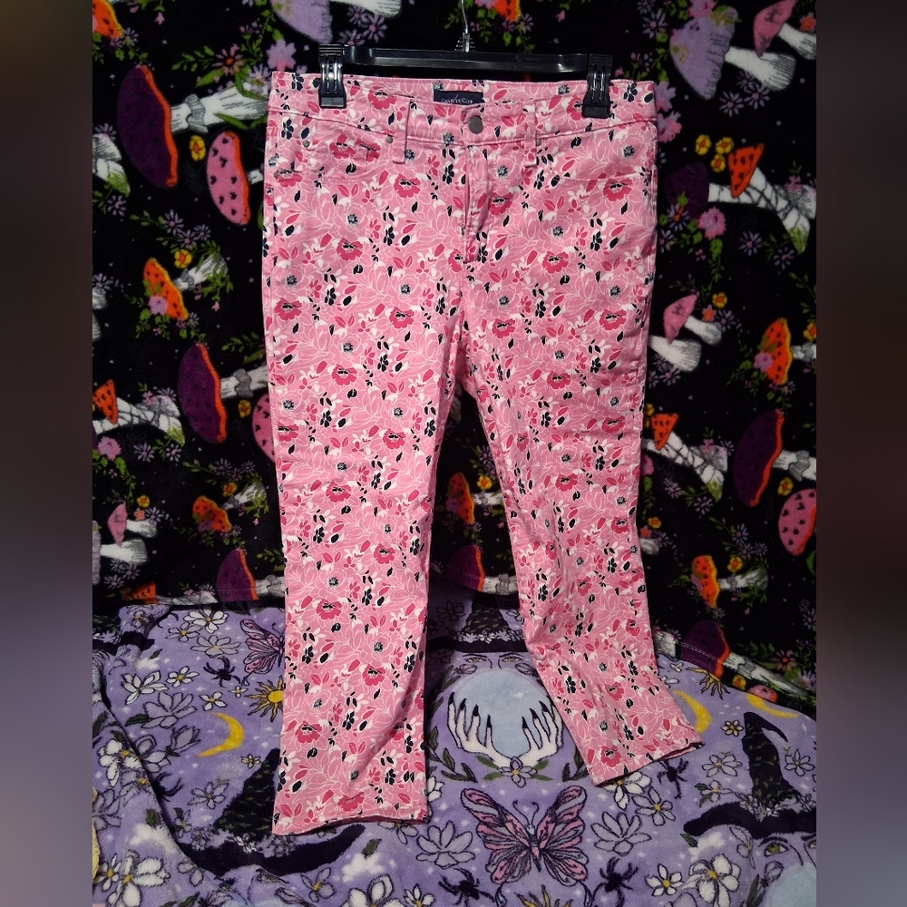 Charter Club Pink Floral Ankle Pants